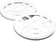 Diamond Audio HXM69FWW 6.5" Flush Mount Speaker Grills, Pair (White), Steel With