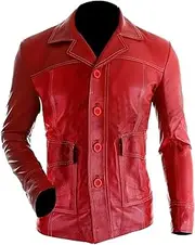 [KAAZEE] Fight Club Tyler Durden Red Leather Coat