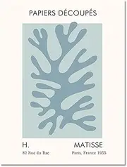 Matisse Poster Abstract Matisse Wall Art Matisse Leaves Canvas Painting Matisse Prints Modern Pictures for Home Matisse Decor 40x60cm No Frame