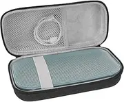 [Geekria] Shield Speaker Case Compatible with Bose SoundLink Flex 2 Bluetooth, Replacement Hard Shell Travel Carrying Bag with Cable Storage (Dark Grey)