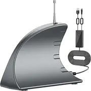 WUMINGLU TV Antenna Indoor, Digital TV Antenna for Smart TV Indoor Outdoor 980+ Miles Long Range Clear 2024 Rate 4K HD TV Amplified Signal Booster Local Channel 33ft