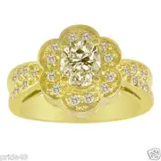 1.15 carat, 0.90 ct center Oval Shape Diamond Engagement Ring 14K Yellow Gold