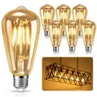 6 Pack ST64 Vintage Edison Bulbs, 4W LED E27 Light Bulbs Glass Lamp 2700K AU