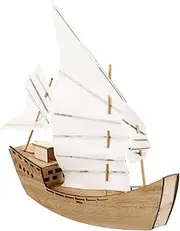 iplusmile Build Your Own Wooden Sailboat Model Kit DIY Unfinished Wooden Boat for Fun Assembly Puzzle to Enhance Creativity and Manual Dexterity Family Project for Lasting Memories