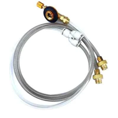 Camping Gas Stove Double Connection Line Switching Valve Splitter Gas Adapte