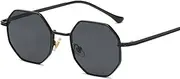 [MOOCO MORNING] Polygon Sunglasses Men Vintage Octagon Metal Sunglasses for Women Luxury Goggle Sun Glasses Ladies