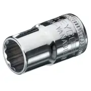 Wiha (Heyco) 60239 12-Point Metric Socket, 3/8" Drive, 18mm x 27mm