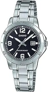 [Casio] Women's LTPV004D-1B2 Analogue Watch, Silver, 35.2 x 30.2 x 7.8 mm