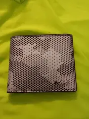 Michael KORS MEN'S WALLET NWT SILVER METALLIC CAMO PRINT NWT
