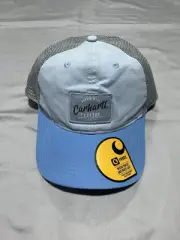 Carhartt Hat Cap Snap Back Blue Trusted Patch Trucker Mesh Back Outdoor Mens