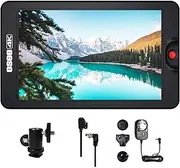 Osee T7 DSLR Camera Monitor 7 Inch 3000nits Camera Field Monitor with 3D Luts, 1920×1200 Full HD IPS, Support 4K HDMI Input & Output Video Monitor Including Ball Head AC Power Adaptor and D-tap Cable