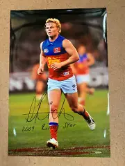 AFL BRISBANE LIONS DANILE RICH HAND SIGNED PHOTO - AFL FINALS NEALE CAMERON