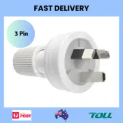 3 Pin Plug Top 10 amp Side Flat Entry Extension Plug Electrical Accessories AU