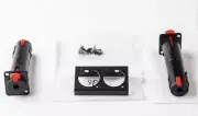Black Solderless 1/4" Locking Jacks TS and TRS for Pedalboards - 2 Locking 1/4"