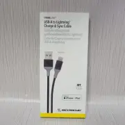 Scosche Strikeline USB-A to Apple 8-Pins Charge & Sync Cable - 4 FT - Black™