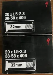 Specialized 20 x 1.5-2.3 Schrader Valve Bike Tubes (2-pack)