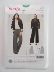 Burda 6470 Semi-Fitted Wide Pants Size 8-20 Uncut Sewing Pattern