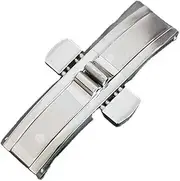[BGBLKLGPPN] Stainless Steel Strap Buckle Butterfly Double Snap Clasp Bracelet Steel Clasp Stainless Steel Accessories Strap buckle