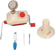 NDNCZDHC Yarn Ball Winder with Yarn Cutter and Tabletop Clamp, Adjustable Yarn Winder Knitting Set, Manual Crank Yarn Ball Winder