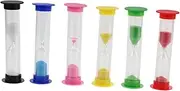 Outanaya 12pcs Colorful Sand Clock Set for Educational Hourglass Timers for Games Brushing Teeth Cooking for Learning Management Skills Present