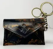 Patricia Nash Isabela Leather Card Holder w/ Key Chains - Kent Countryside