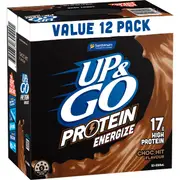 Up&Go Protein Energize Liquid Breakfast Choc 250mL x 12 pack