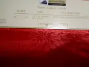 Better Home Red Poinsettia Christmas Polyester Fabric Table Runner 12" X72" New