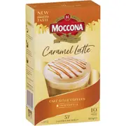 Moccona Coffee Caramel Latte Sachets 10 Pack