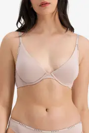[Bonds] Bonds Women's Everyday Organics Underwire Bra in Pillow Talk Size: 12 DD, Cotton 12 DD Pillow Talk