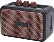 Guitar Amplifier, 6.35mm Interface Bluetooth Electric Guitar Amp with Double Speakers, 1.75in Portable Guitar Combo Amp Mini Guitar Amplifier USB Rechargeable Practice Guitar Amp