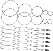LIFKICH Cassette Tape Player Belts Cassette Belts 1mm for Recorder Maintenance Cassette Recorder Drive Belts