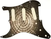 Pickguard Stratocaster LEFT HANDED to fit Fender 11 H Dried Tree Rings Natural