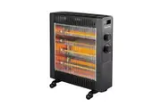 Heller 2200W Electric Black Quartz Radiant Heater Floor 2 Heating Setting