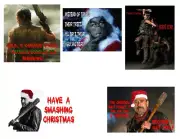 Walking Dead - Iron on Transfer - Christmas - Negan, Daryl