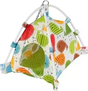 Parliky 1 Set Hanging Bird Nest for Small Pets Warm Parrot Tent Hammock Cozy Cloth Shelter for Parakeets Budgies and Other Birds Space Saving Design Quick Dry Easy to Clean