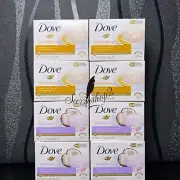 8x 90g Dove Soap Bars Bundle Dove Argan Oil & Coconut Jasmine 4 Of Each