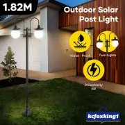 Solar Garden Lamp Post Outdoor Yard Lantern Light Patio Driveway Lighting 182cm