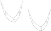 [SHERCHPRY] Tassel Chain Body Chains Necklace Chains Fashion Trousers Chain Waist Chain Belt Tassel Keychain Jean Chains Trousers Chain for Adults Biker Body Chain Silver