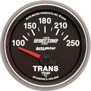 Auto Meter 3649 2-1/16" 100-250 F Short Sweep Electric Transmission Temperature Gauge