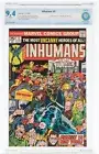 Inhumans #3 CBCS NM 9.4 White Pgs 1st Appearance Shatterstar! Marvel 1976 cgc