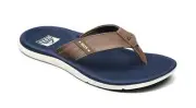 Man Reef Santa Ana Flip Flop sandal Water Friendly CJ0381 Navy/Khaki Brand New