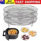 Air Fryer Tray Dehydrator Rack Basket Stainless Steel Stackable Baking Air Fryer