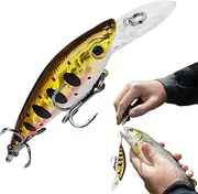 Swimbait Fishing Lures - Portable Animated Lure Bait - Hard Bass Fishing Crankbaits, Slow Sinking Saltwater Fish Tackle Kit for Trout Pike Perch