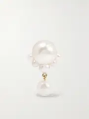 [Sophie Bille Brahe] Sophie Bille Brahe - Mariage Perle 14-karat Gold Pearl Single Earring - Ivory - One size One size Ivory