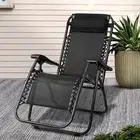 Gardeon Zero Gravity Portable Reclining Lounge Folding Outdoor Chair - Black