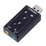 Mini USB 2.0 3D Virtual 7.1 Channel External Audio Sound Card Adapter For PC