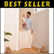 Retractable Baby Gate 33" Tall x 55" Wide - Indoor & Outdoor Safety Solution