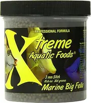 Xtreme Aquatic Foods Marine Big Fella 3.0mm Slow Sinking Pellets Fish Food 301 Grams (10.6oz)