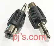 3.5mm Mono Male to RCA Female Jack Adapter Straight Coupler x 1pc