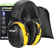 ZOHAN 037 Bluetooth Hearing Protection Headphones with 1500mAh Rechargeable Battery, NRR 25dB Noise Reduction Ear Muffs
